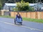 Zakončenie pretekov na invalidnom vozíku