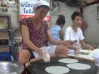 Výroba ryžového papiera (Thajsko)