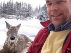 Hluchonemý muž zachránil jeleňa pred zamrznutím