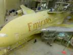 Nový náter pre Emirates Airbus A380 (Dubaj)