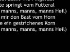 Rammstein - Waidmanns Heil (Lyrics)