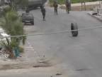 Izraelská armáda si nevedela poradiť s palestínskym kolesom