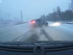 Bežný deň v zime na ruskej diaľnici