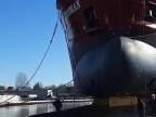 Spúšťanie lode na vodu v holandskom Hoogezande (skoro nestihol)