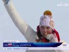 Ceremoniál ZOH 2022 slalom - odovzdávanie medailí trom najlepším