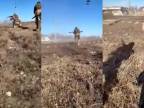 Video z bojov čečenských bojovníkov jednotky šejka Mansura