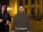 Procházka nočním Kyjevem společně s Volodymyrem Zelenským - vtip
