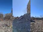 Približne 80% obytných domov v Iziume je totálne zničených