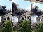 V Ufa v Rusku horí budova arbitrážneho súdu Bashkiria.