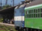Protoyp 362.001 - 0 vchádza s osobným vlakom do Trenčína