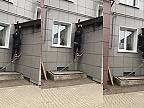Pripitý Igor sa pokúšal „zachrániť“ zo strechy mačku
