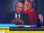 Putin vyhral prezidentské voľby so ziskom 88% hlasov