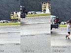 Prevrátený dom spadol na auto pri masívnej zrážke v Georgii