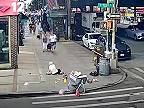Muž hodil plný odpadkový kôš na 90-ročnú ženu v New Yorku