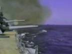 Americká bojová loď USS Missouri pri streľbe