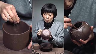Výroba tradičného čínskeho hlineného čajníku
