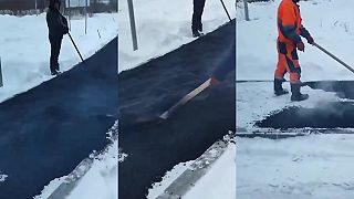 V Rusku nie je je problém asfaltovať sneh