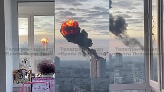 Raketa zasiahla výškovú budovu v Kyjeve