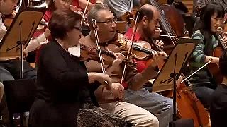 Keď dirigent Gustavo Dudamel cvičí s losangelskou filharmóniou