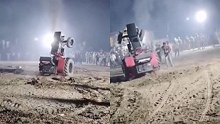 Kaskadérsky kúsok s traktorom nedopadol dobre (Adept na Darwinovu cenu 2024)