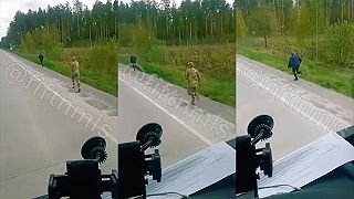 Ukrajinec sa snaží utiecť vojenskému komisárovi (mobilizácia)