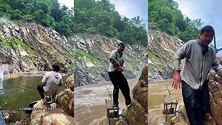 video Dnes už sme asi ryby dochytali, ale hlavné je, že sme to prežili (Čína)