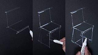 video 3D stolička voľnou rukou ASMR