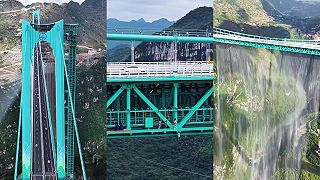 video Čína otvorila najvyšší most na svete, Huajiang Canyon Bridge je vysoký 625 m