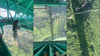 video Najvyšší most sveta Huajiang láka bungee skokom z 625 m za 420 dolárov