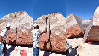 video A takto ja delím obrovské balvany a bandaska mi chýbať nebude!