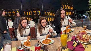 video Romantická večera pri Koloseu