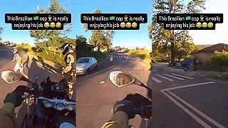video Brazílsky policajt svoju prácu miluje