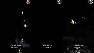 video Ničenie ukrajinských kamikadze dronov AN-196 Liutyi uprostred noci