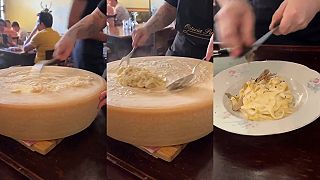 video Príprava exkluzívnych cestovín so syrom a hľuzovkou