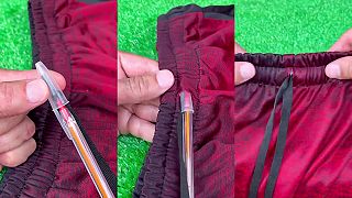 video Tip ako navliekať vyvlečenú šnúrku do šortiek