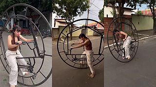 video To bol koho výmysel tento akože bicykel?