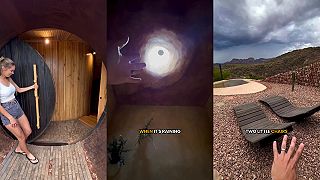 video Nádherný domček v púšti v Južnej Afrike, hviezdy môžete sledovať rovno z postele