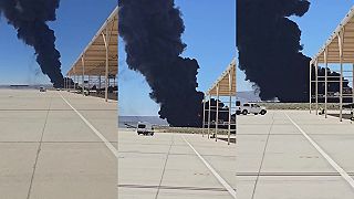 video Havária bombardéra B-52 Stratofortress na leteckej základni Edwards v Kalifornii