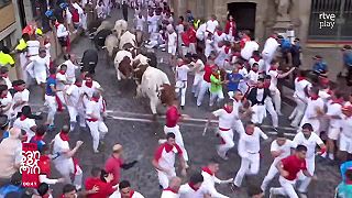 video V Pamplone už býky zranili najmenej 8 ľudí, tradícia siaha až do 16. stročia