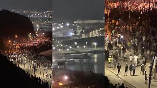 video Ceutu v noci opäť obliehali tisíce migrantov