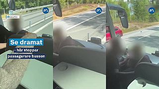video Cestujúci zastavili autobus s vodičom v bezvedomí, všetci prežili