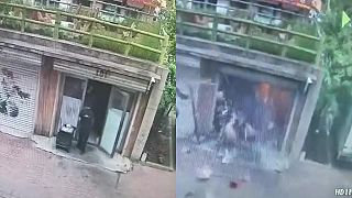 video Muž utrpel zranenia pri výbuchu plynu v Číne