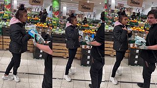 video Cigánska klasika v českom supermarkete