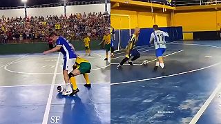video Parádne brazílske futsalové fintičky