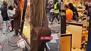 video Žena v Paríži sa pokúsila zastaviť rabovačku, dav ju však ignoroval