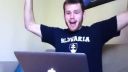 Mark Christensen a jeho radosť z víťazstva SVK nad USA