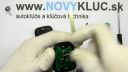 Demontáž Peugeot, Citroen auto kľúč 2 tlačidlový pevný