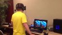 3D húsenková dráha na Oculus Rift