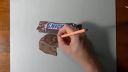 3D kresba Snickers