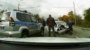 Nehoda policajnej hliadky v Rusku